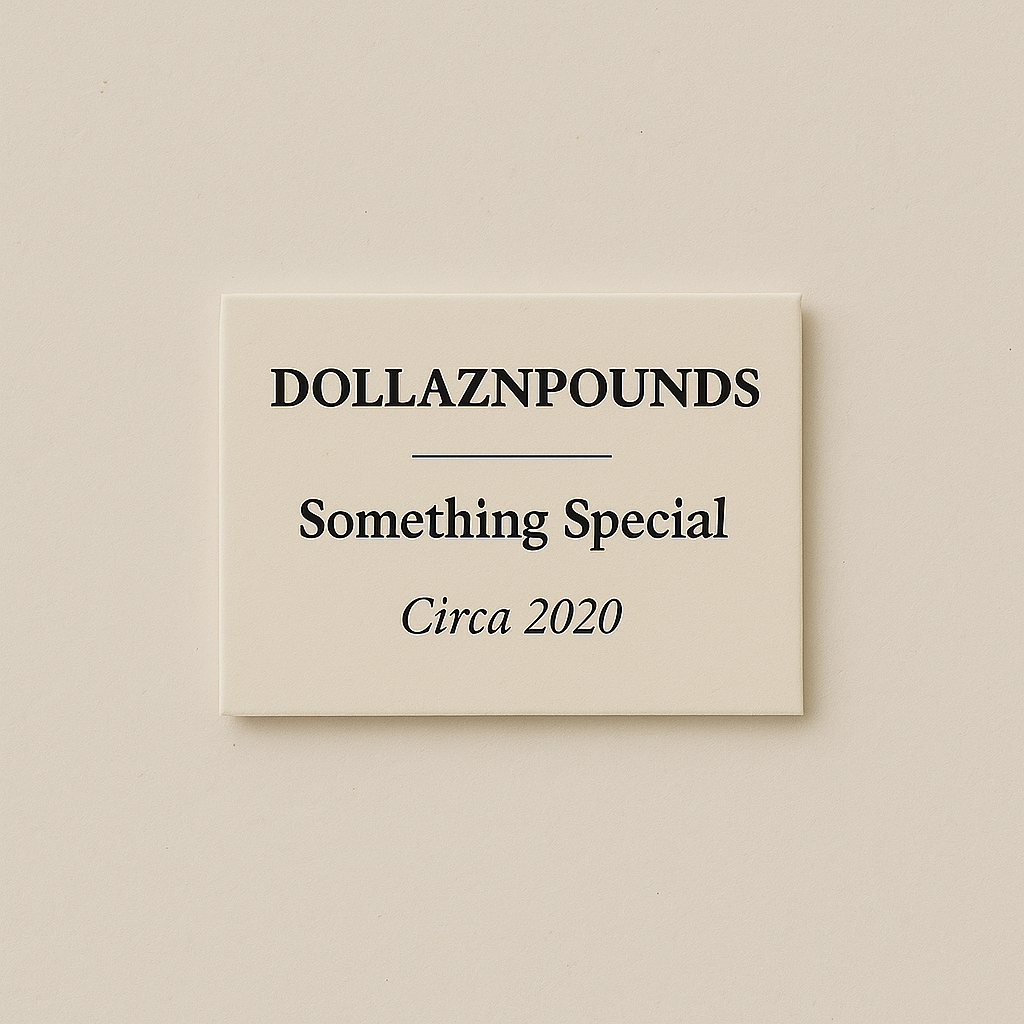 Something Special crewneck — back view with screen-printed graphic, Dollaz n Pounds