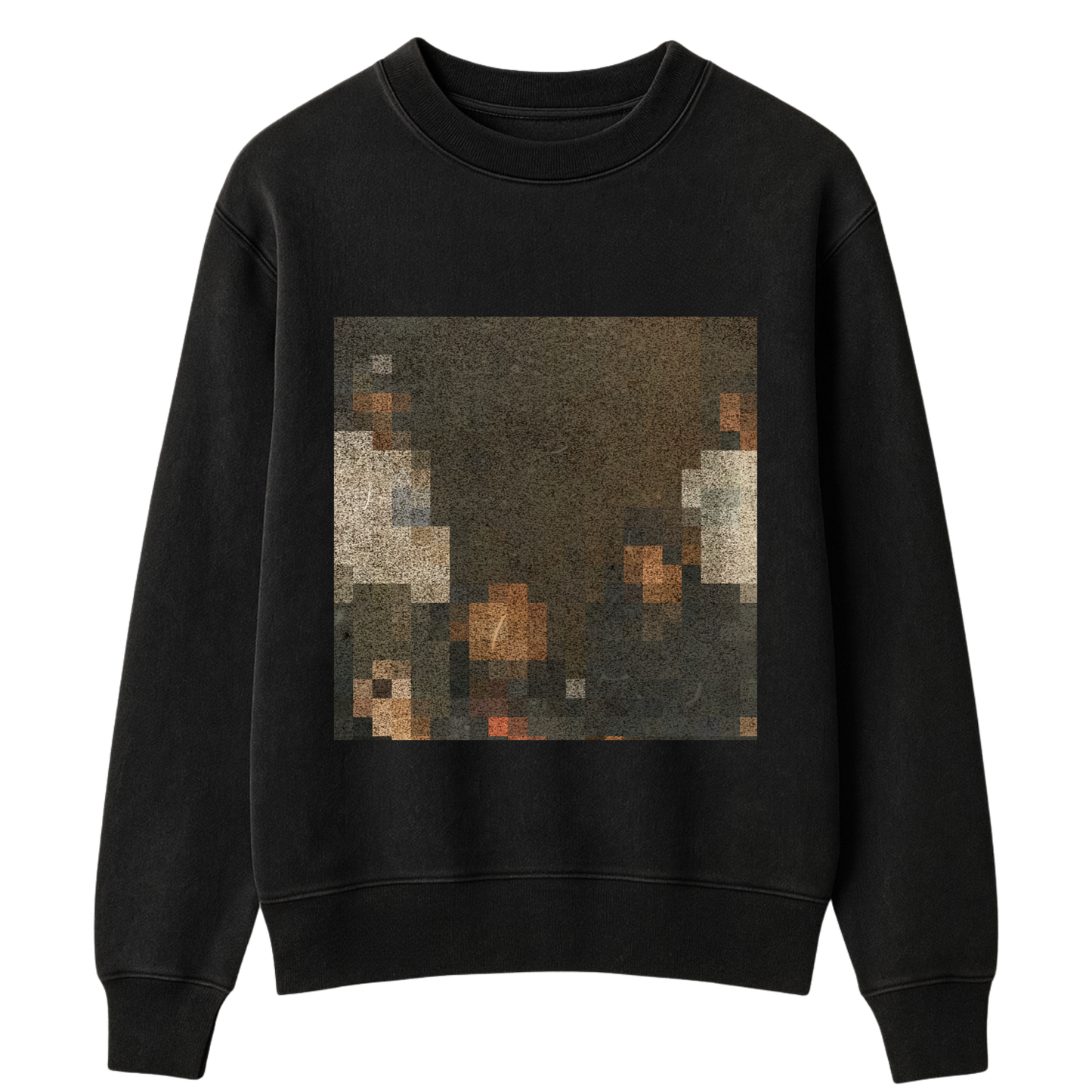 Friday Night Cypher oversized crewneck in black — front view, Dollaz n Pounds